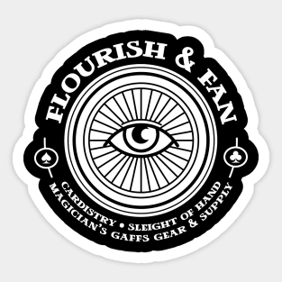 Cardistry Sleight of Hand Flourish and Fan All Seeing Eye Logo Sticker